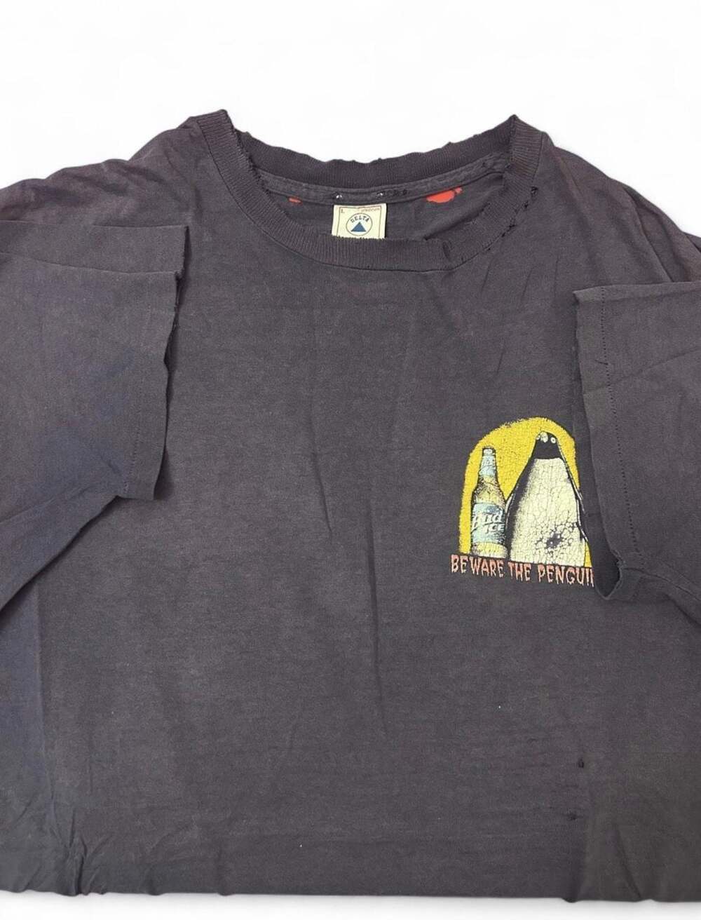 Vintage 1996 Bud Ice Beware the Penguins Promotional T-Shirt